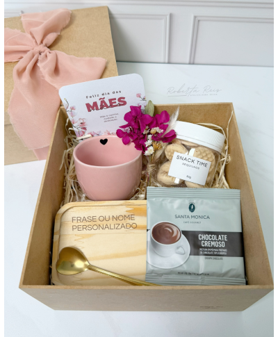 Kit Dia das Mães Xícara com Pires Personalizado