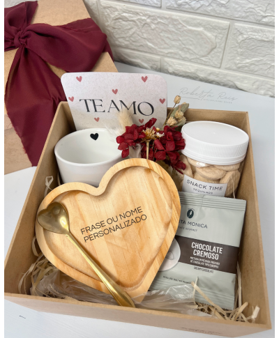 Kit Presente Te Amo  Pires Coração Personalizado