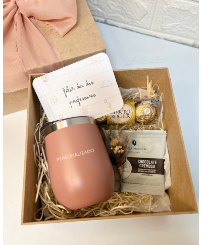 Kit Presente Dia dos Professores Copo Térmico Personalizado