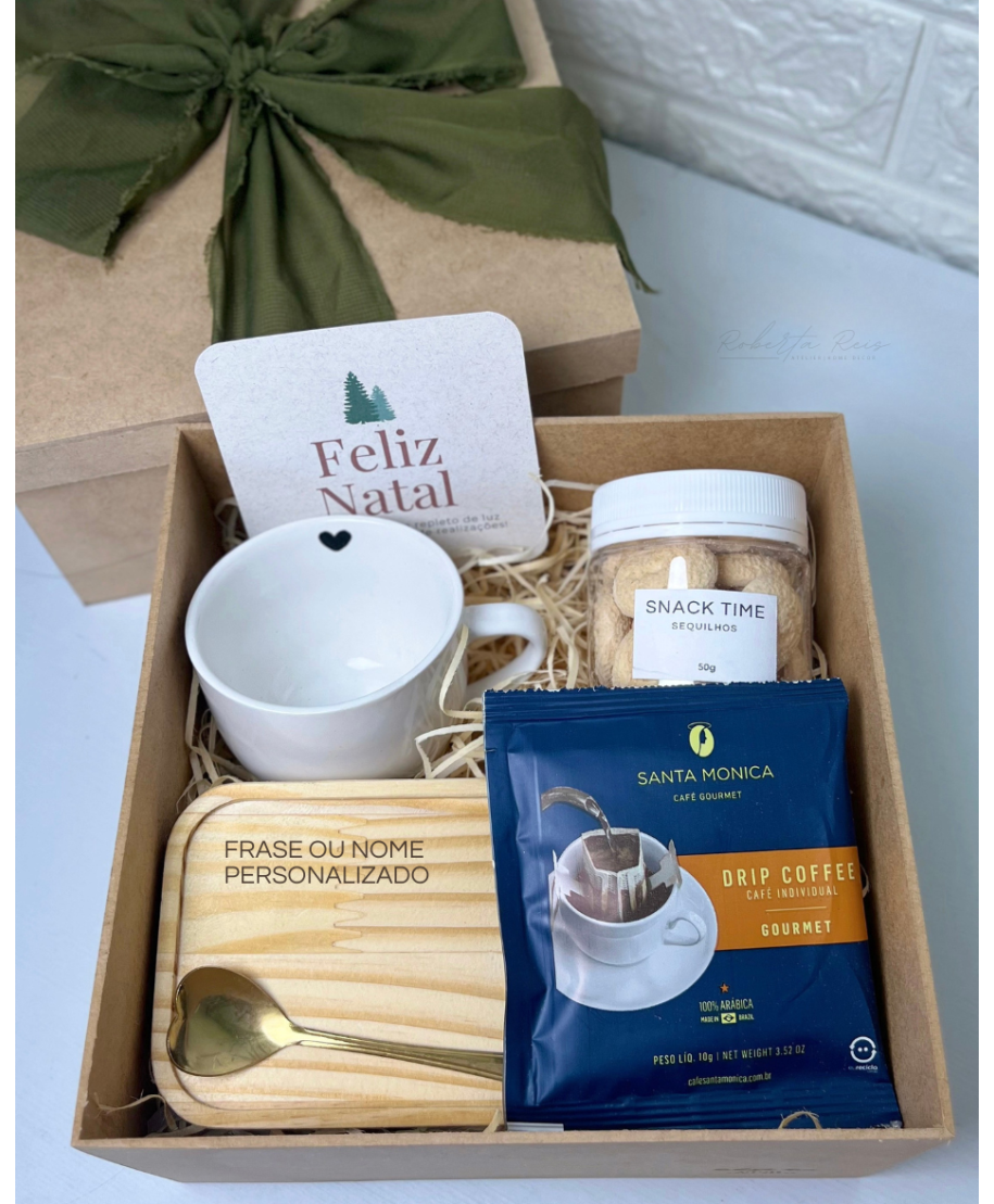 Kit Natal Xícara com Pires Personalizado