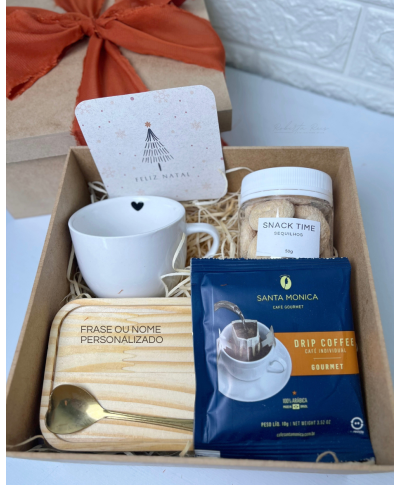 Kit Natal Xícara com Pires Personalizado