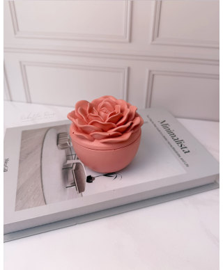 Vela Aromática Artesanal – Pote Floral Peônia