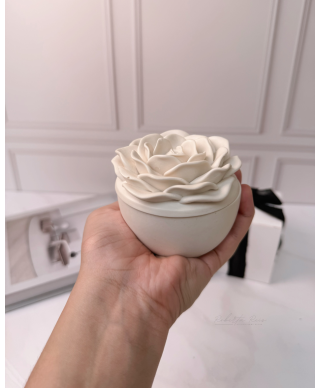 Vela Aromática Artesanal – Pote Floral Peônia